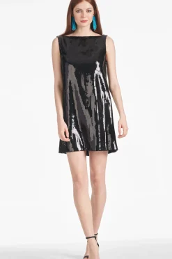 Women Sachin & Babi Dresses-Addy Dress Black Sequins