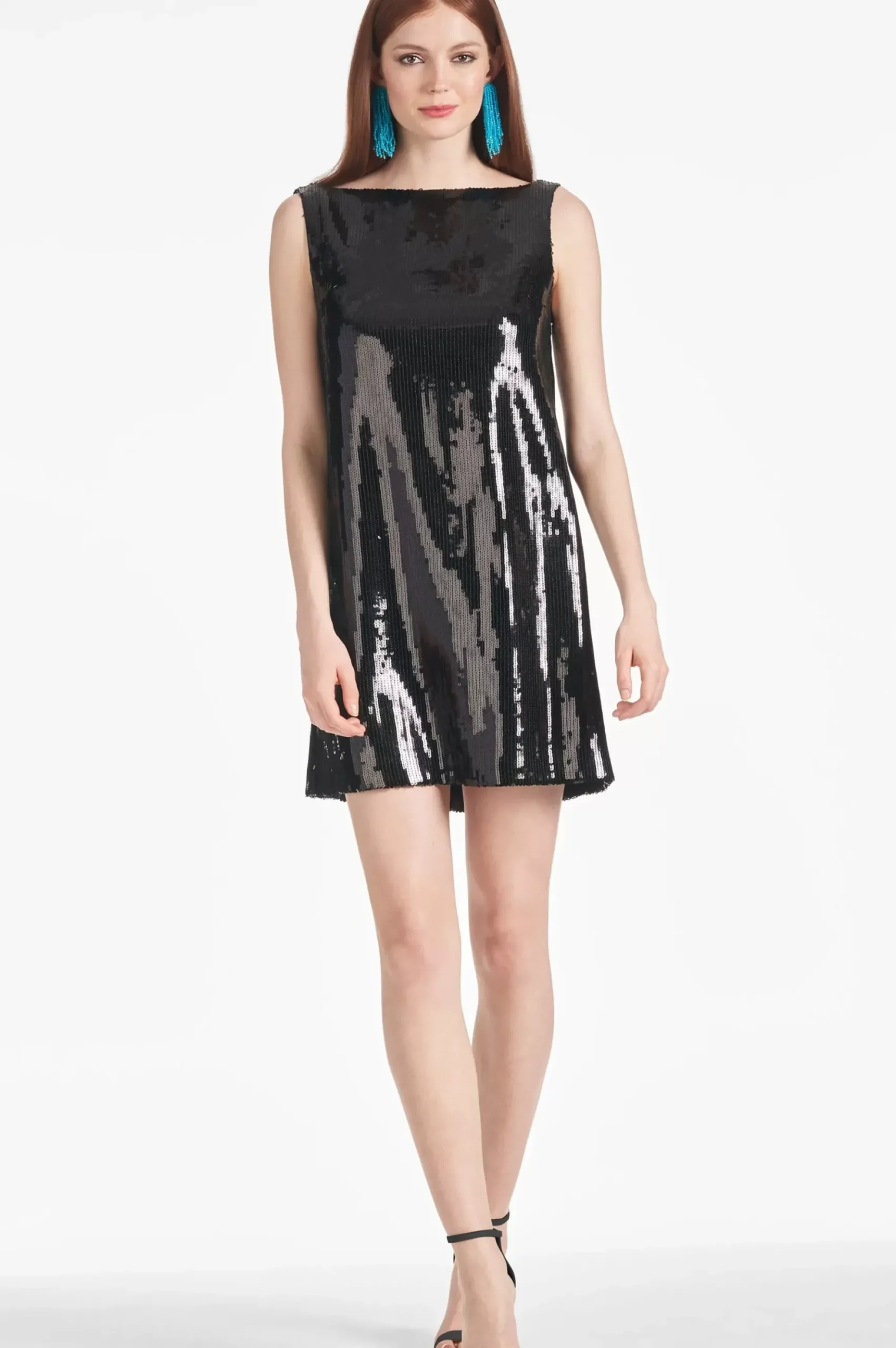 Women Sachin & Babi Dresses-Addy Dress Black Sequins