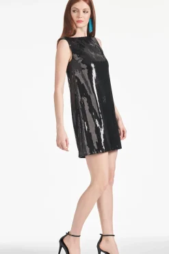 Women Sachin & Babi Dresses-Addy Dress Black Sequins