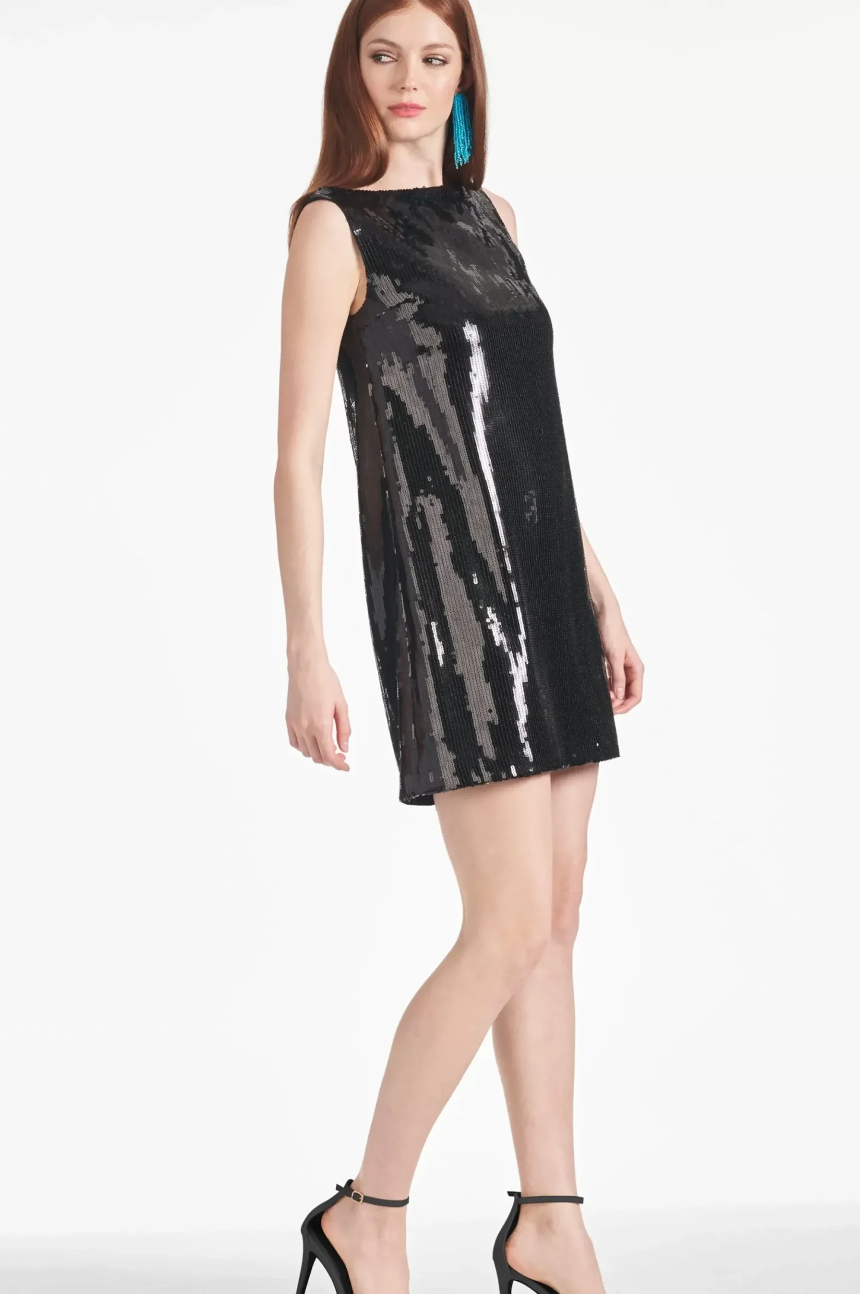 Women Sachin & Babi Dresses-Addy Dress Black Sequins