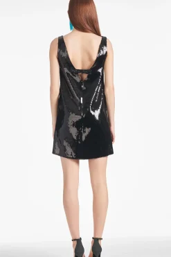 Women Sachin & Babi Dresses-Addy Dress Black Sequins