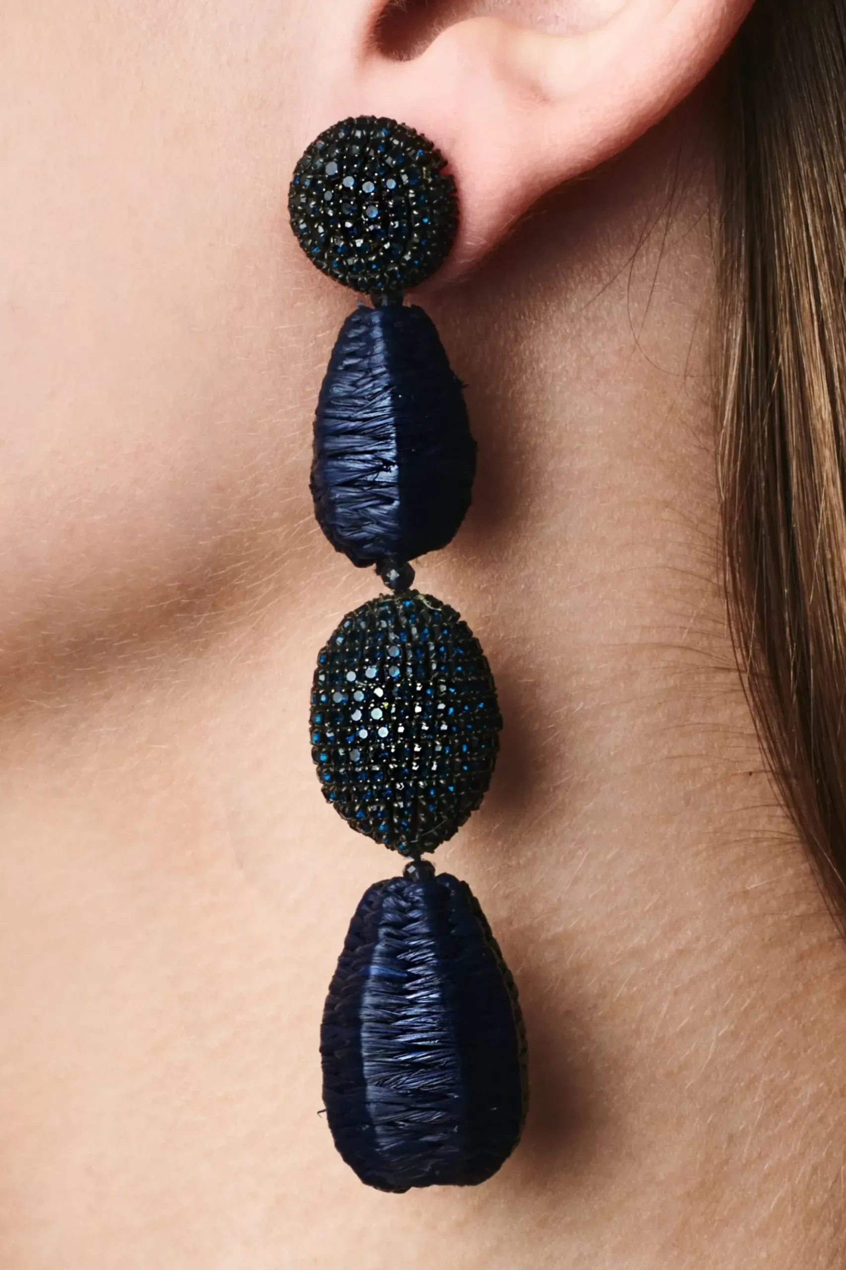 Women Sachin & Babi Earrings-Alexandra Earrings Navy & Dark Sapphire