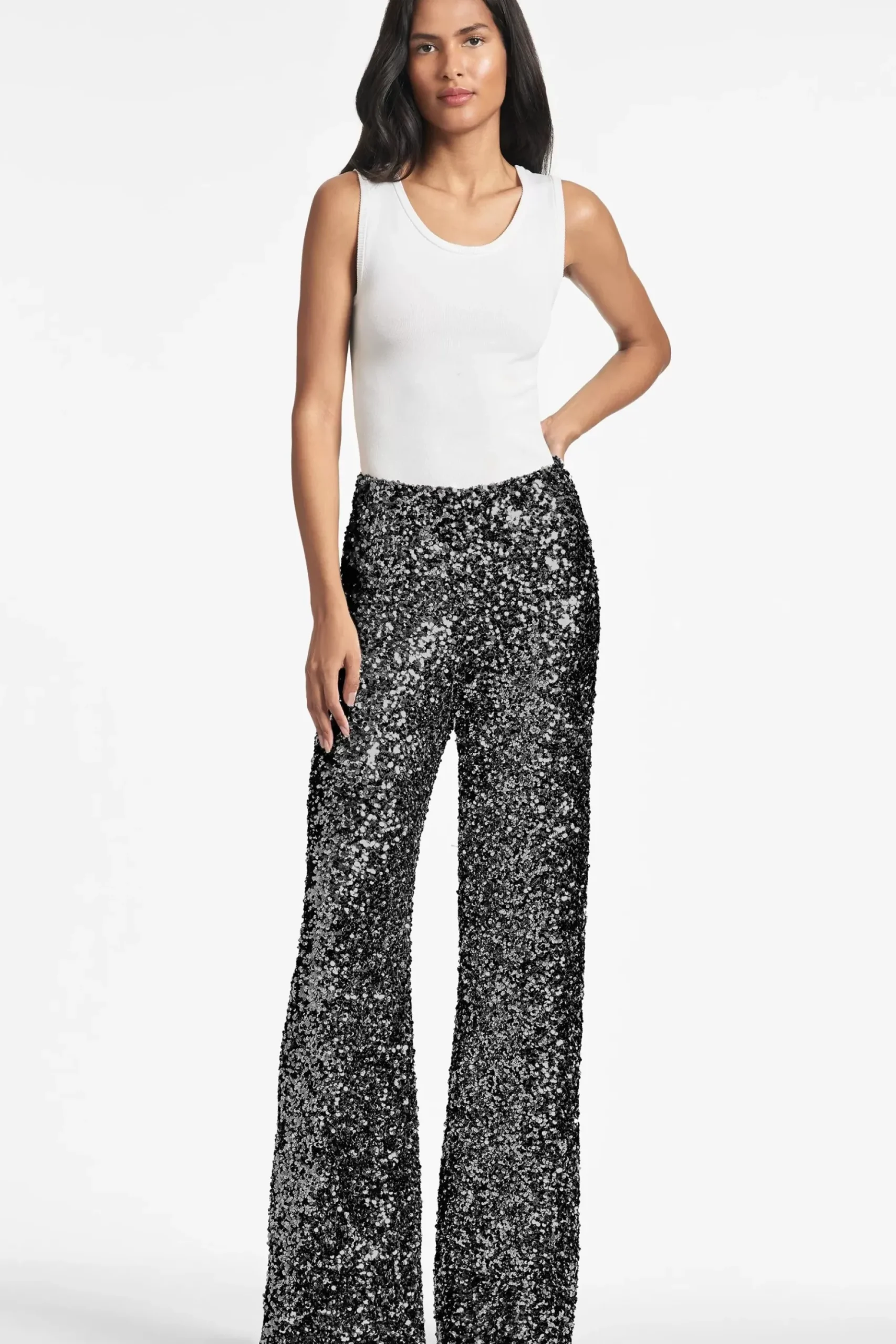 Women Sachin & Babi Pants & Jumpsuits-Alli Pant Black Sequins