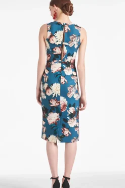 Women Sachin & Babi Dresses-Anna Dress Teal Garden