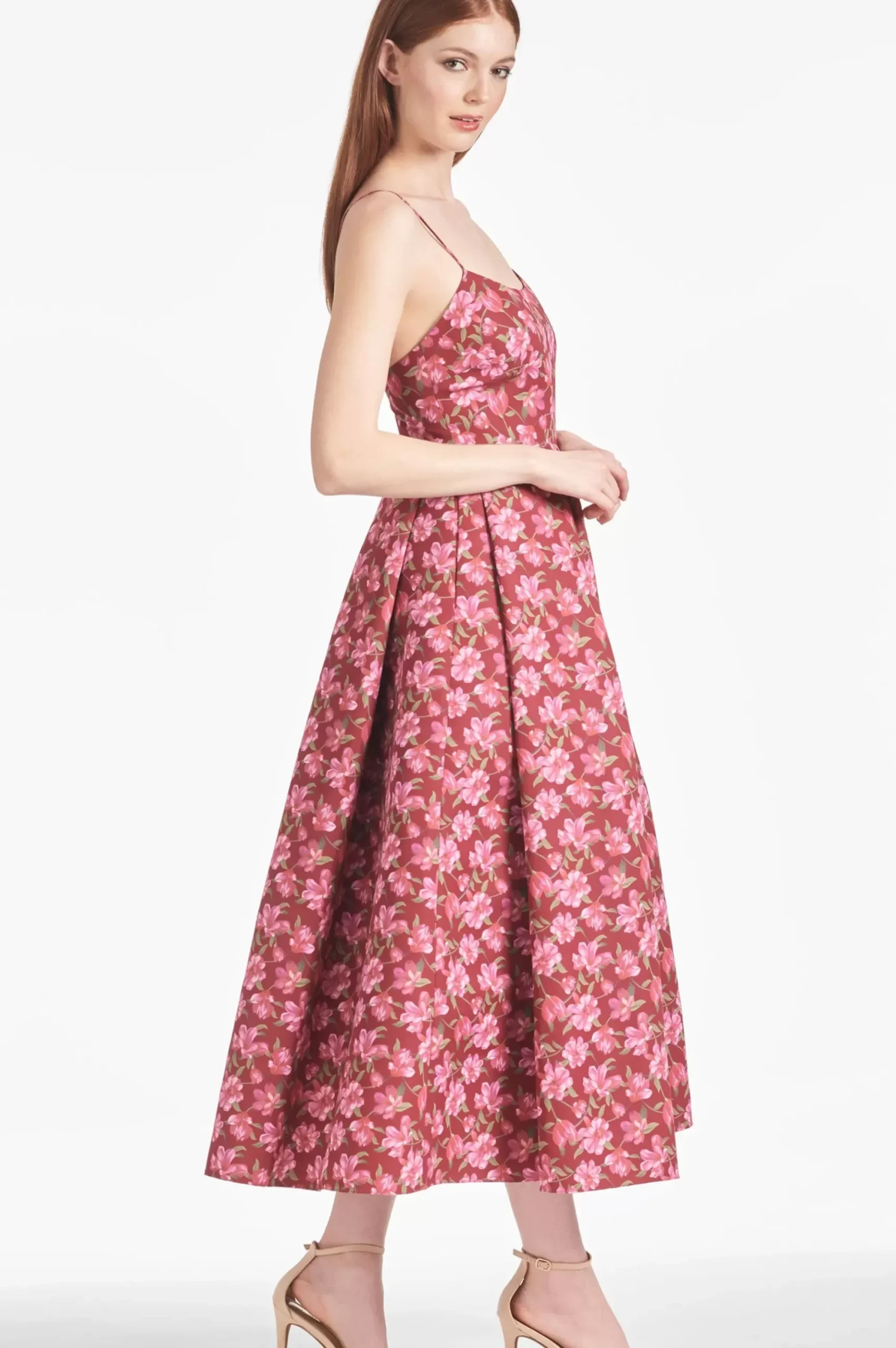Women Sachin & Babi Dresses-Audra Dress Bordeaux Bloom