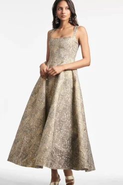 Women Sachin & Babi Gowns-Audrey Gown Gilded Floral