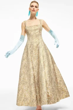 Women Sachin & Babi Gowns-Audrey Gown Gilded Floral