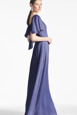 Women Sachin & Babi Gowns-Aurora Gown Deep Cobalt