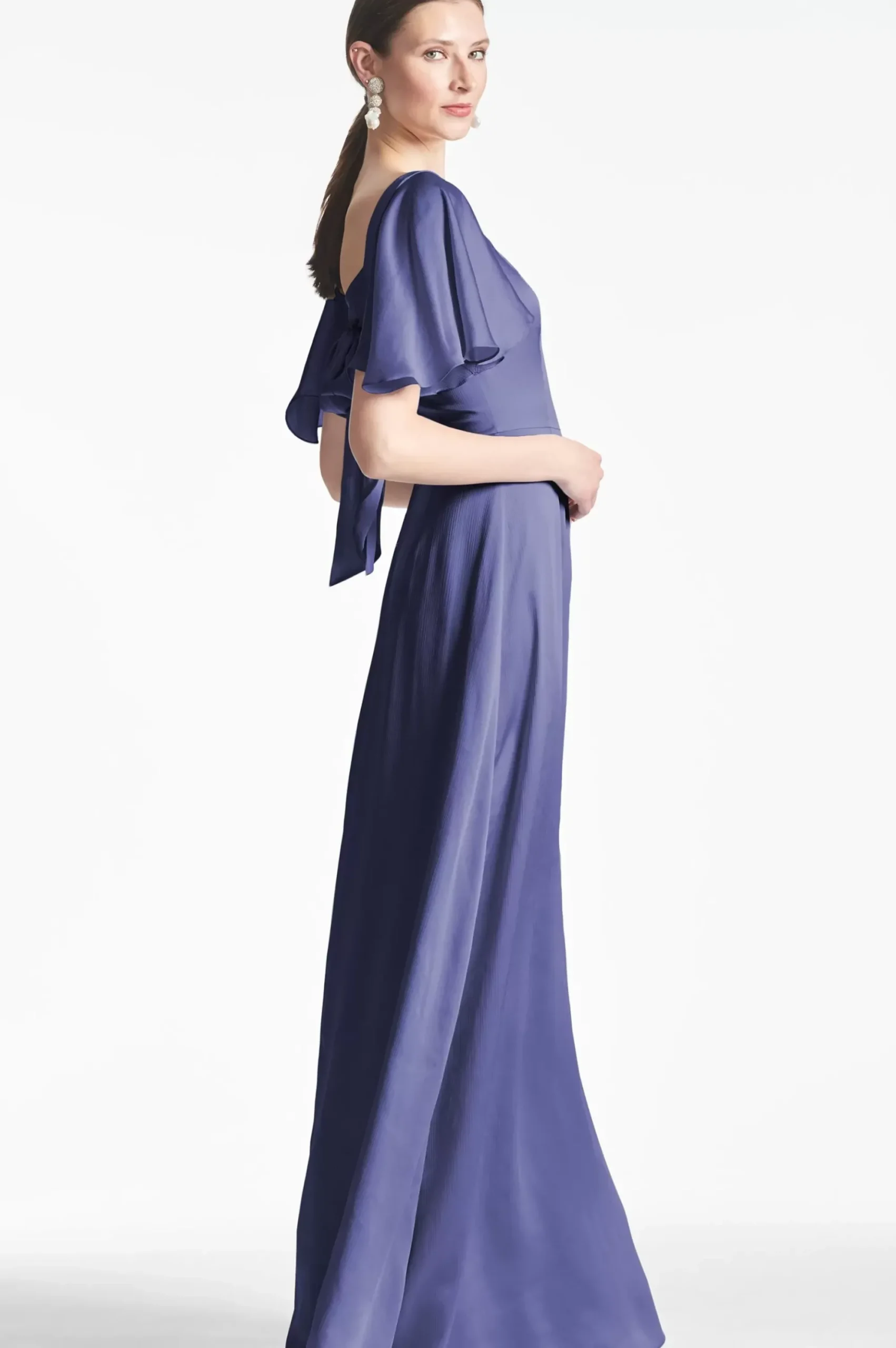 Women Sachin & Babi Gowns-Aurora Gown Deep Cobalt