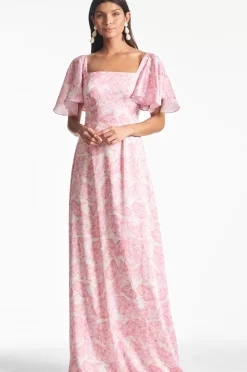 Women Sachin & Babi Gowns-Aurora Gown Rouge Damask Rose