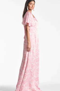 Women Sachin & Babi Gowns-Aurora Gown Rouge Damask Rose