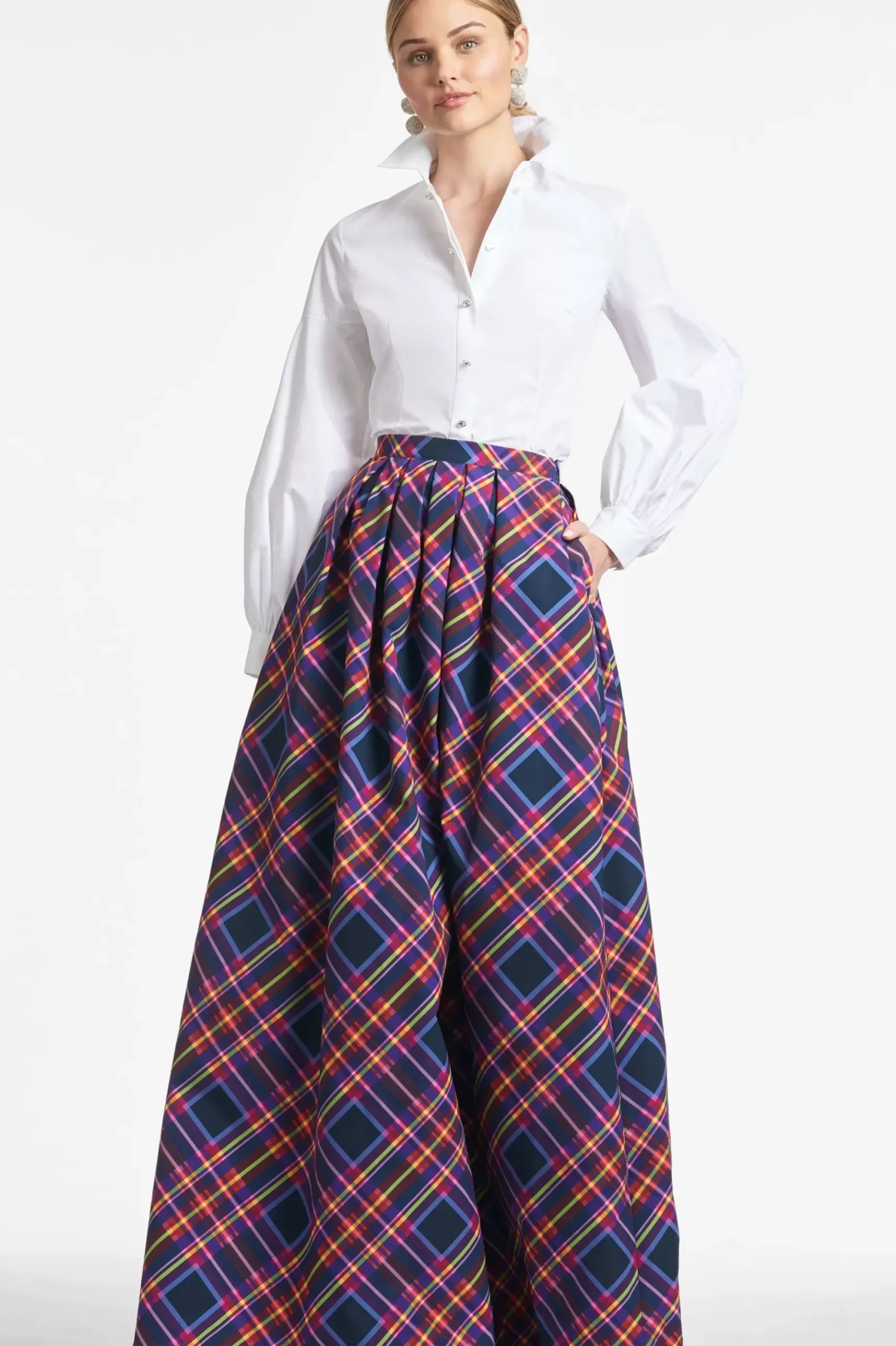 Women Sachin & Babi Skirts-Ava Skirt Party Plaid