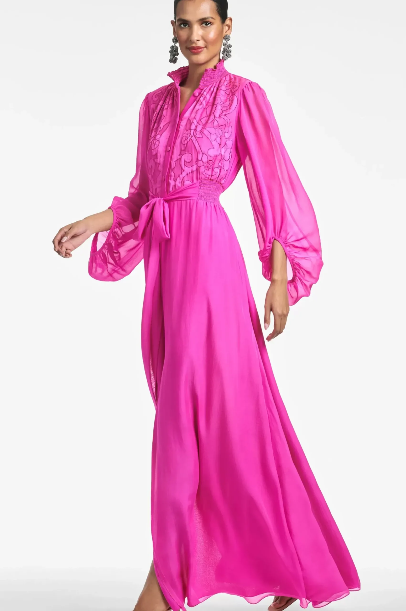 Women Sachin & Babi Gowns-Beatrix Gown Fuchsia
