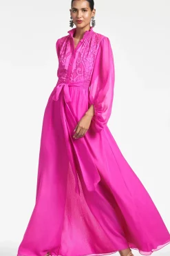 Women Sachin & Babi Gowns-Beatrix Gown Fuchsia