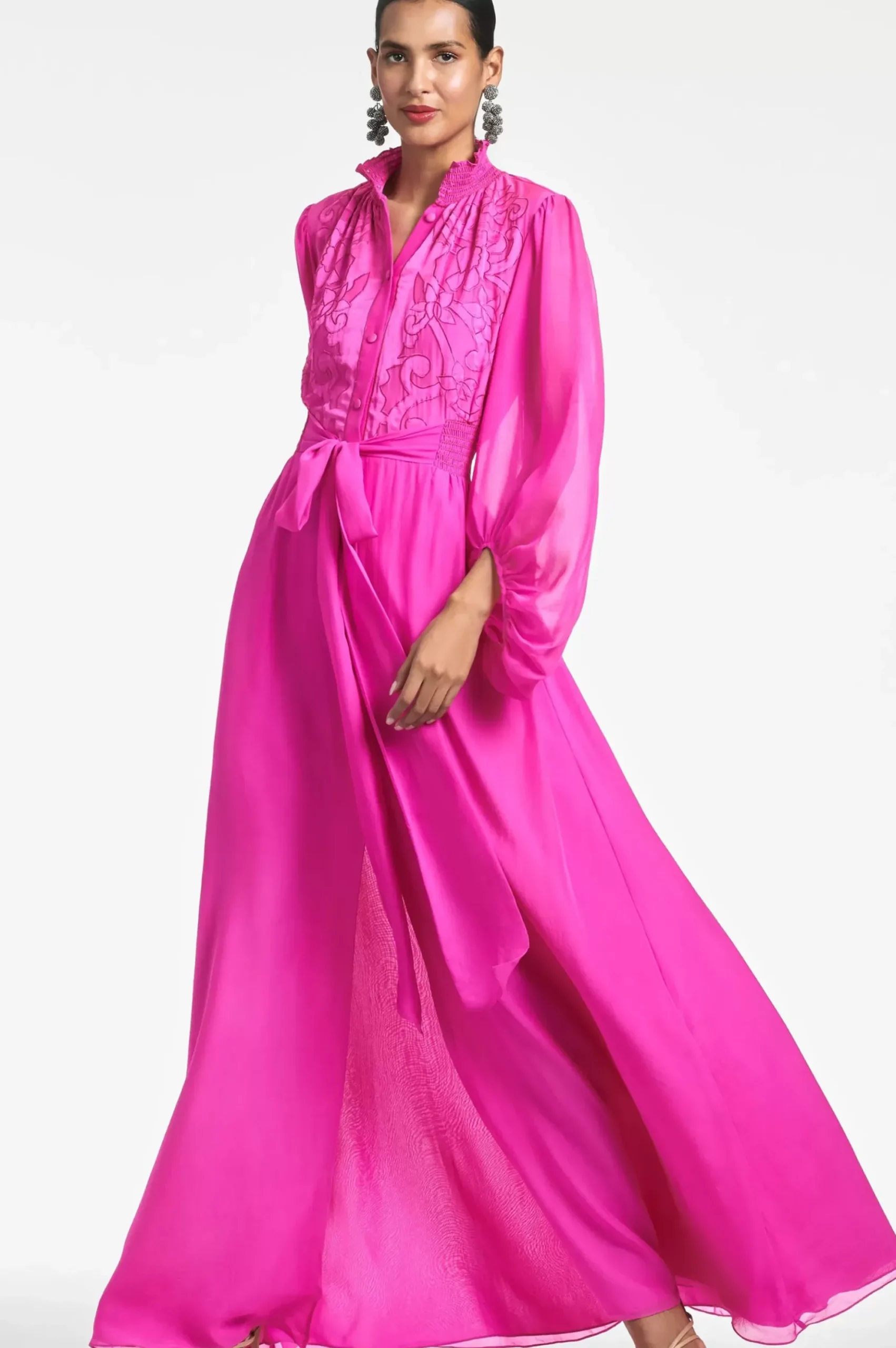 Women Sachin & Babi Gowns-Beatrix Gown Fuchsia