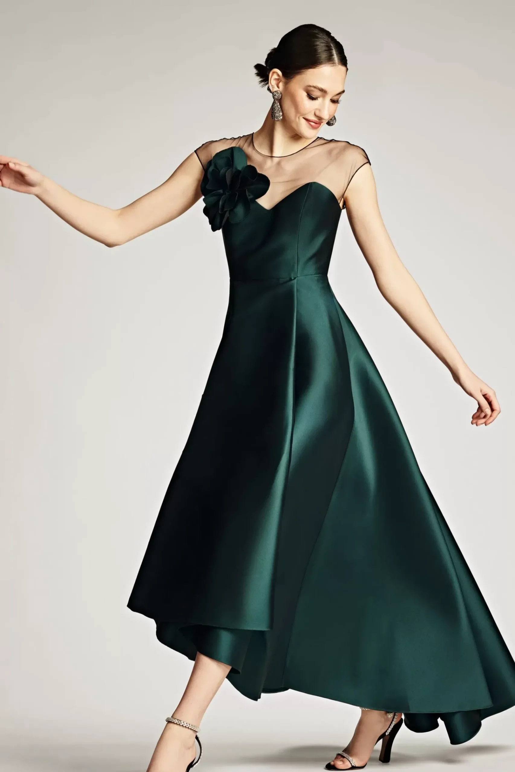 Women Sachin & Babi Gowns-Blakely Gown Forest Green