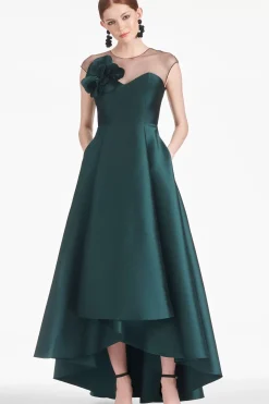 Women Sachin & Babi Gowns-Blakely Gown Forest Green