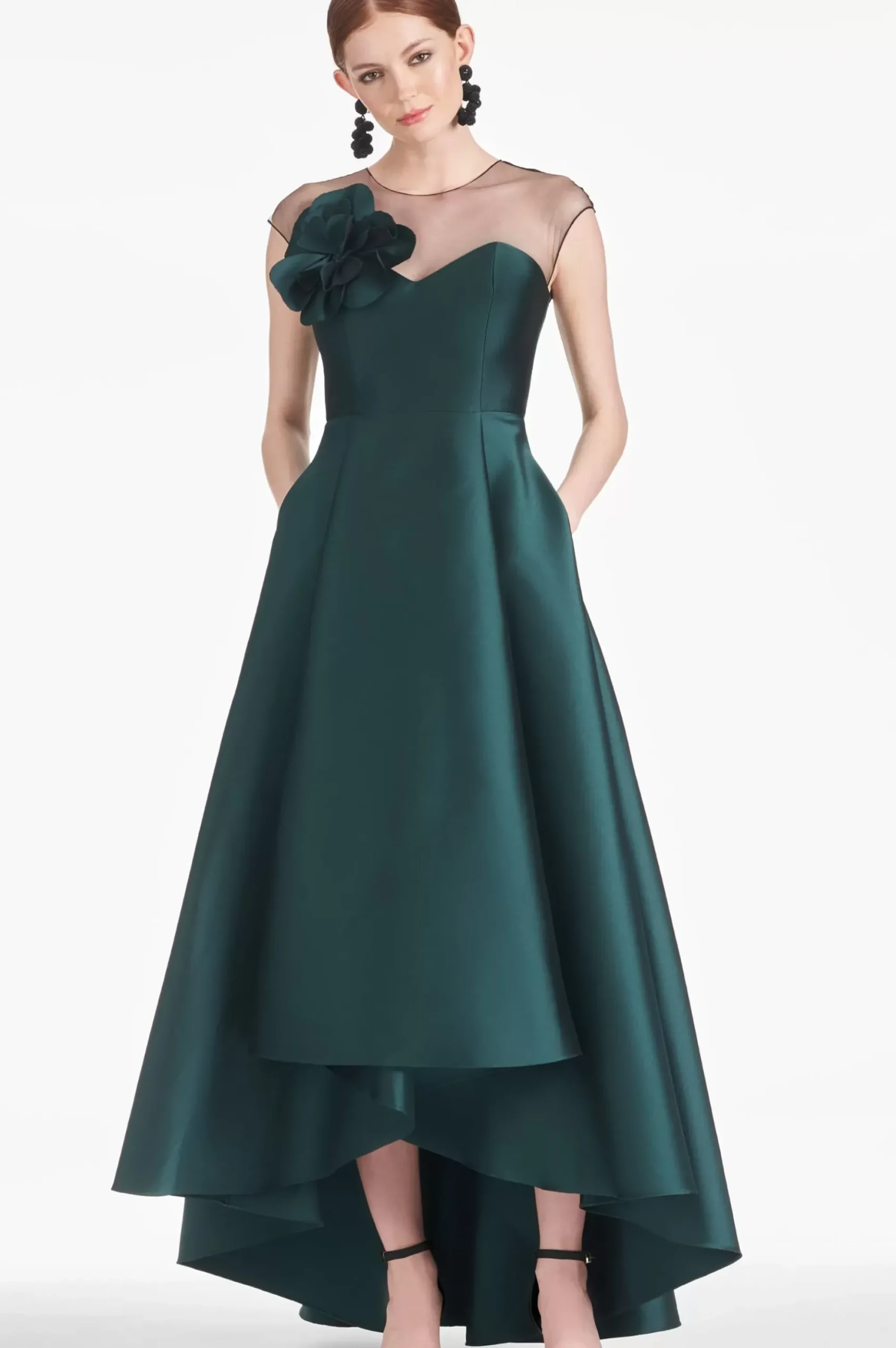 Women Sachin & Babi Gowns-Blakely Gown Forest Green
