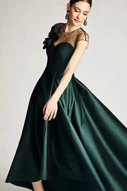 Women Sachin & Babi Gowns-Blakely Gown Forest Green