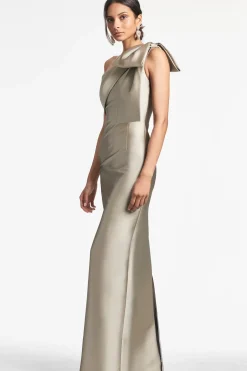 Women Sachin & Babi Gowns-Bonnie Gown Pewter