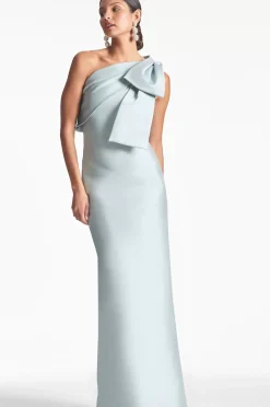 Women Sachin & Babi Gowns-Bonnie Gown Ash Blue
