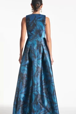 Women Sachin & Babi Gowns-Brooke Gown Tonal Petal