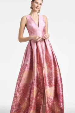 Women Sachin & Babi Gowns-Brooke Gown Light Sunset Hydrangea
