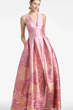 Women Sachin & Babi Gowns-Brooke Gown Light Sunset Hydrangea