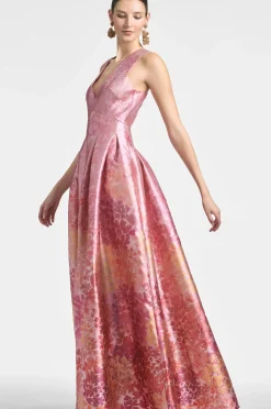 Women Sachin & Babi Gowns-Brooke Gown Light Sunset Hydrangea