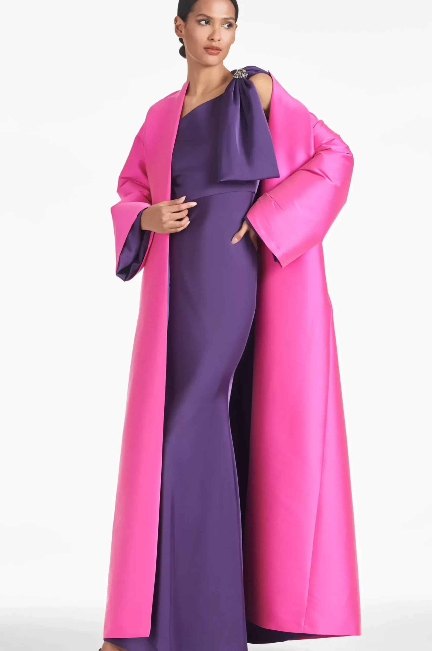 Women Sachin & Babi Jackets-Calliope Coat Fuchsia