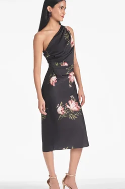 Women Sachin & Babi Dresses-Carmen Dress Noir Blossom