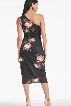 Women Sachin & Babi Dresses-Carmen Dress Noir Blossom