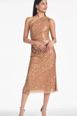 Women Sachin & Babi Dresses-Carmen Dress Honey