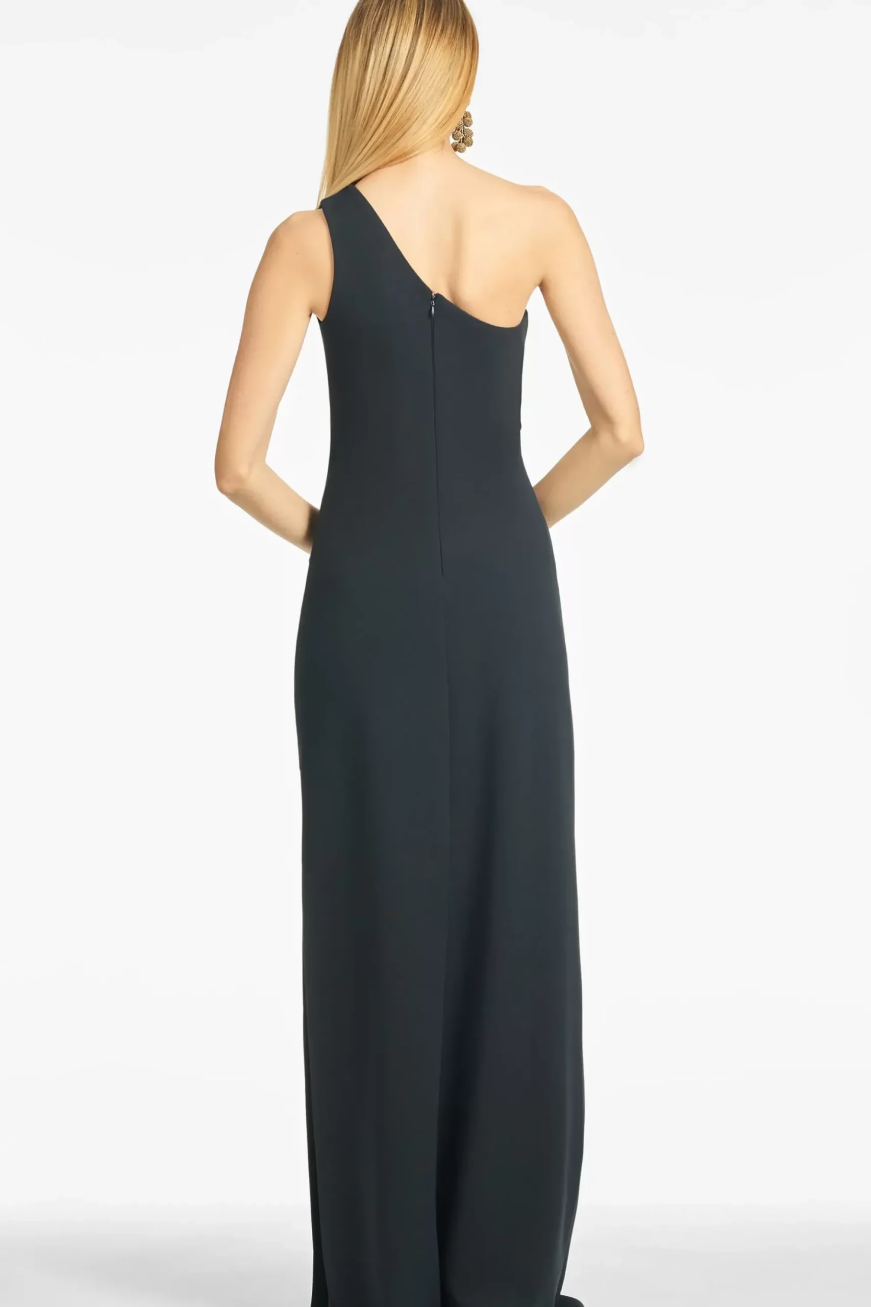 Women Sachin & Babi Gowns-Cece 4-Way Stretch Crepe Gown Navy