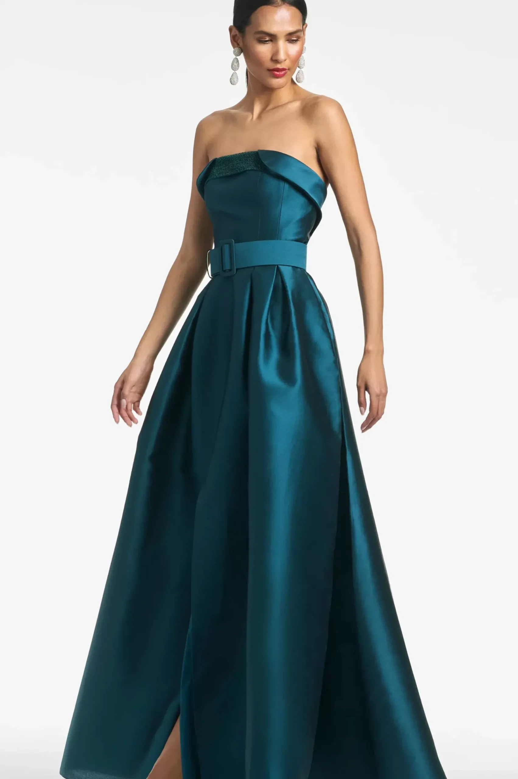 Women Sachin & Babi Gowns-Ceri Gown Deep Teal