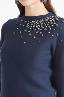 Women Sachin & Babi Knits-Charmaine Knit Heathered Dark Slate