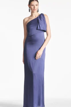 Women Sachin & Babi Gowns-Chelsea Gown Deep Cobalt