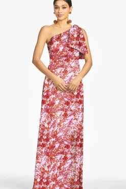 Women Sachin & Babi Gowns-Chelsea Gown Amaranths Spray