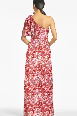 Women Sachin & Babi Gowns-Chelsea Gown Amaranths Spray