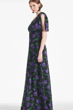Women Sachin & Babi Gowns-Chelsea Gown Violet Garden