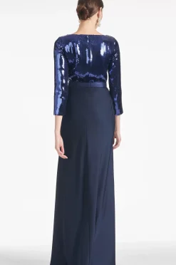 Women Sachin & Babi Gowns-Christabel Gown Sapphire/Midnight
