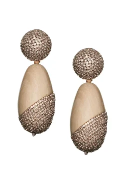 Women Sachin & Babi Earrings-Christina Earrings-Wood/Crystals
