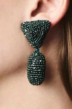 Women Sachin & Babi Earrings-Chrystie Earrings-Metallic Faceted Beads