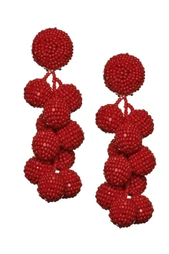 Women Sachin & Babi Earrings-Coconuts Earrings-Smooth Beads