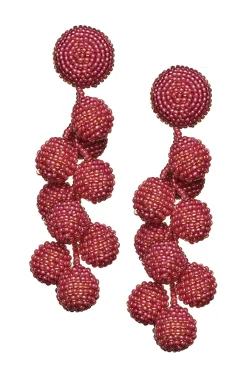 Women Sachin & Babi Earrings-Coconuts Earrings-Smooth Beads