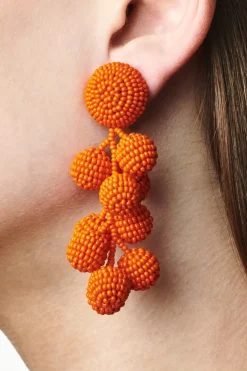 Women Sachin & Babi Earrings-Coconuts Earrings-Smooth Beads