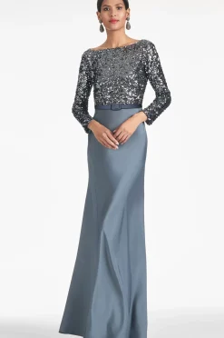 Women Sachin & Babi Gowns-Colette Gown Gunmetal