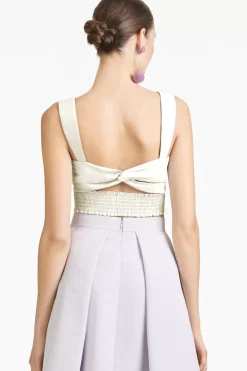 Women Sachin & Babi Tops & Blouses-Darcy Top Faille Ivory