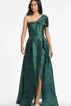 Women Sachin & Babi Gowns-Deliah Gown Malachite Bouquet Multi