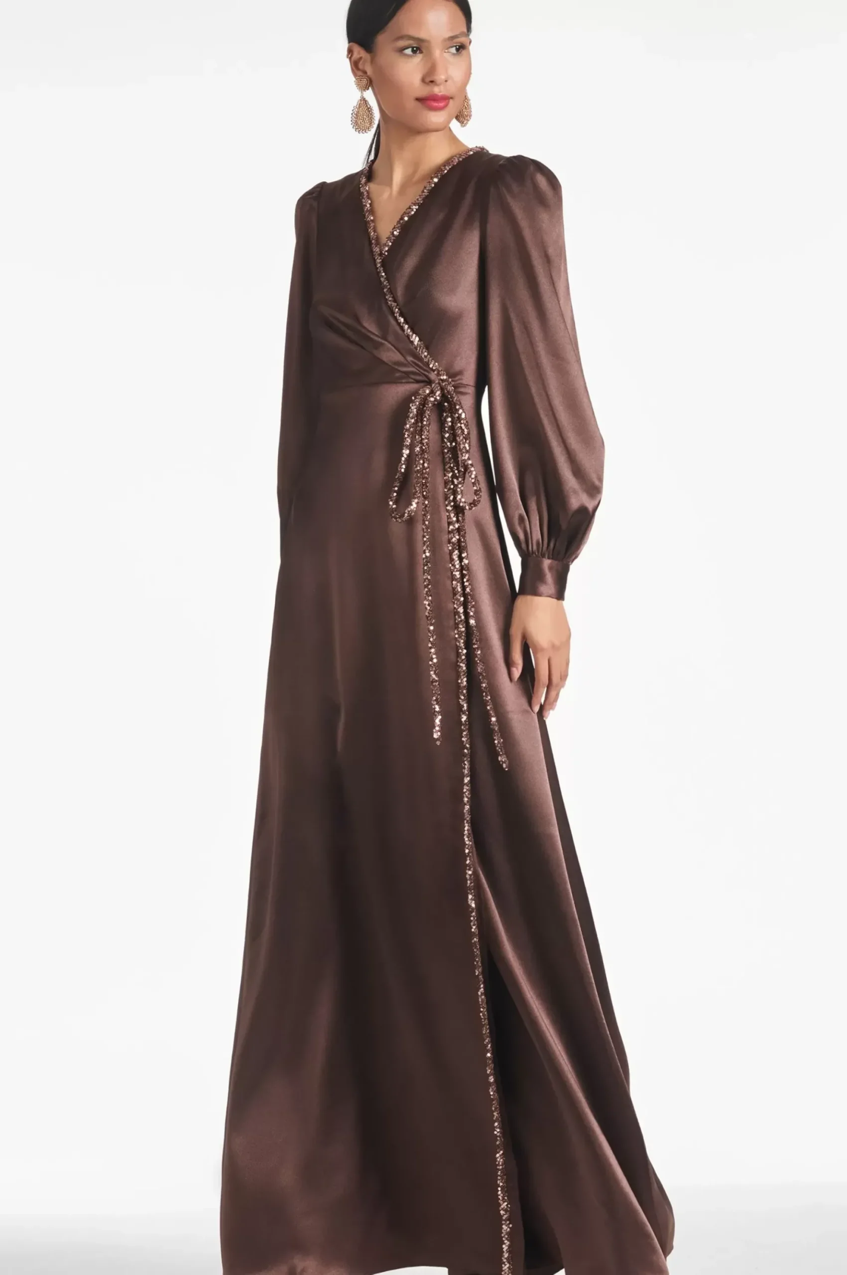 Women Sachin & Babi Gowns-Dorthea Gown Espresso